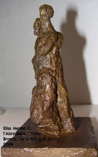 Elisa Merino Abrazados - Bronce